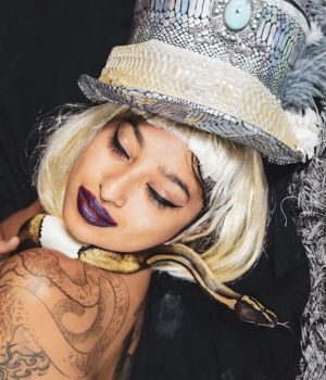 Snake Charmer Fancy LED Top Hat